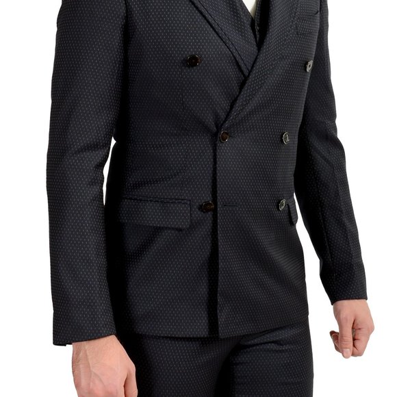 Dolce & Gabbana Men's 100% Wool Double Breasted Three Piece Suit US 36R IT 46R - Picture 5 of 16